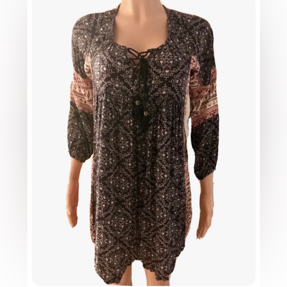 Cottagecore Paisley Print Tunic Top Micro Mini Xs American Eagle Outfitters Nwts